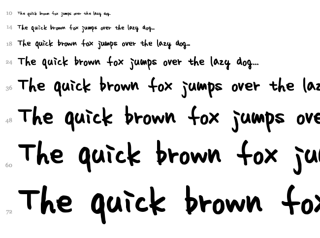 Homework font waterfall